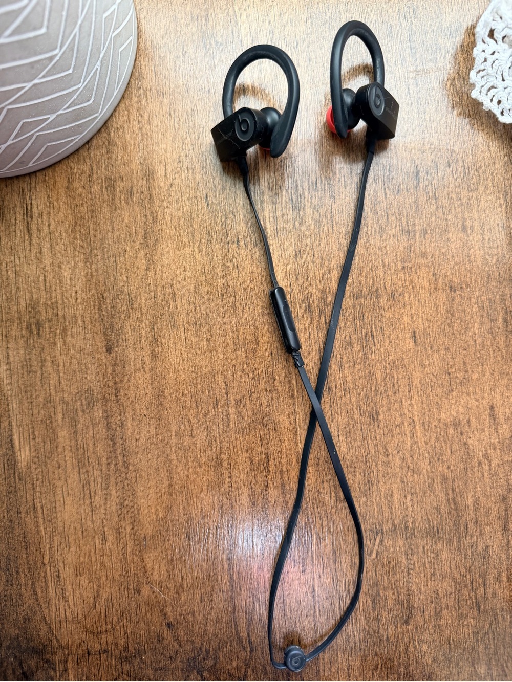 Powerbeats Wireless Earphones - Black with Red Accents